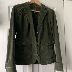 Eddie Bauer Green Corduroy Jacket